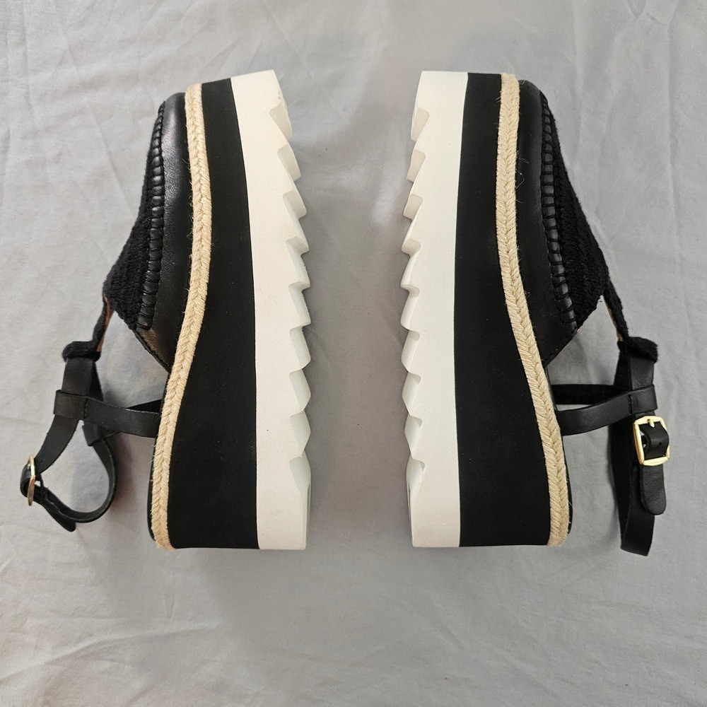 Free People Size 8 Black Morning in Mykonos Espadrille Platform Shoe NWOT NWOB - Picture 9 of 16